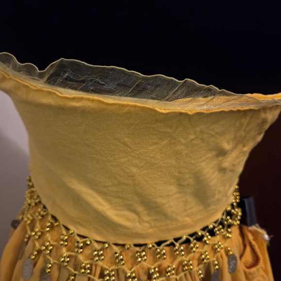 EUC Yellow Belly Dance Costume - Picture 6 of 7